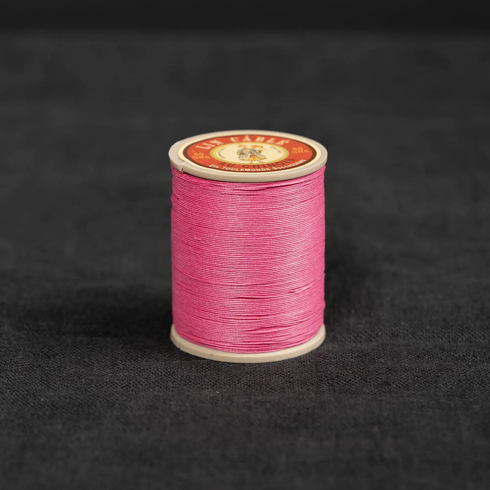 Fil Au Chinois #832 - 125 Peony (0.43mm) Waxed Linen Thread "Lin Cable" Made in France
