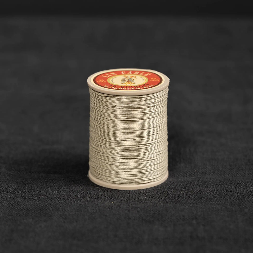 Fil Au Chinois #832 - 359 Grey (0.43mm) Waxed Linen Thread "Lin Cable" Made in France