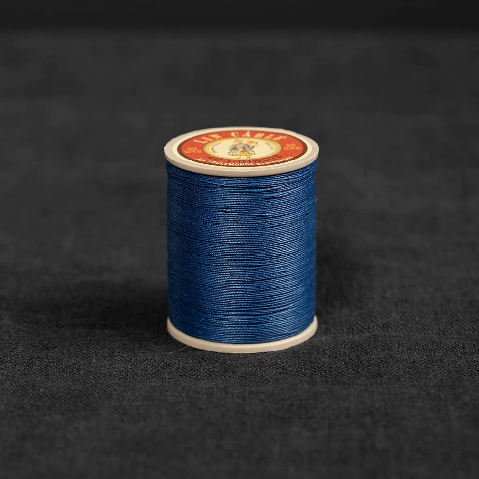 Fil Au Chinois #832 - 667 Night (0.43mm) Waxed Linen Thread "Lin Cable" Made in France