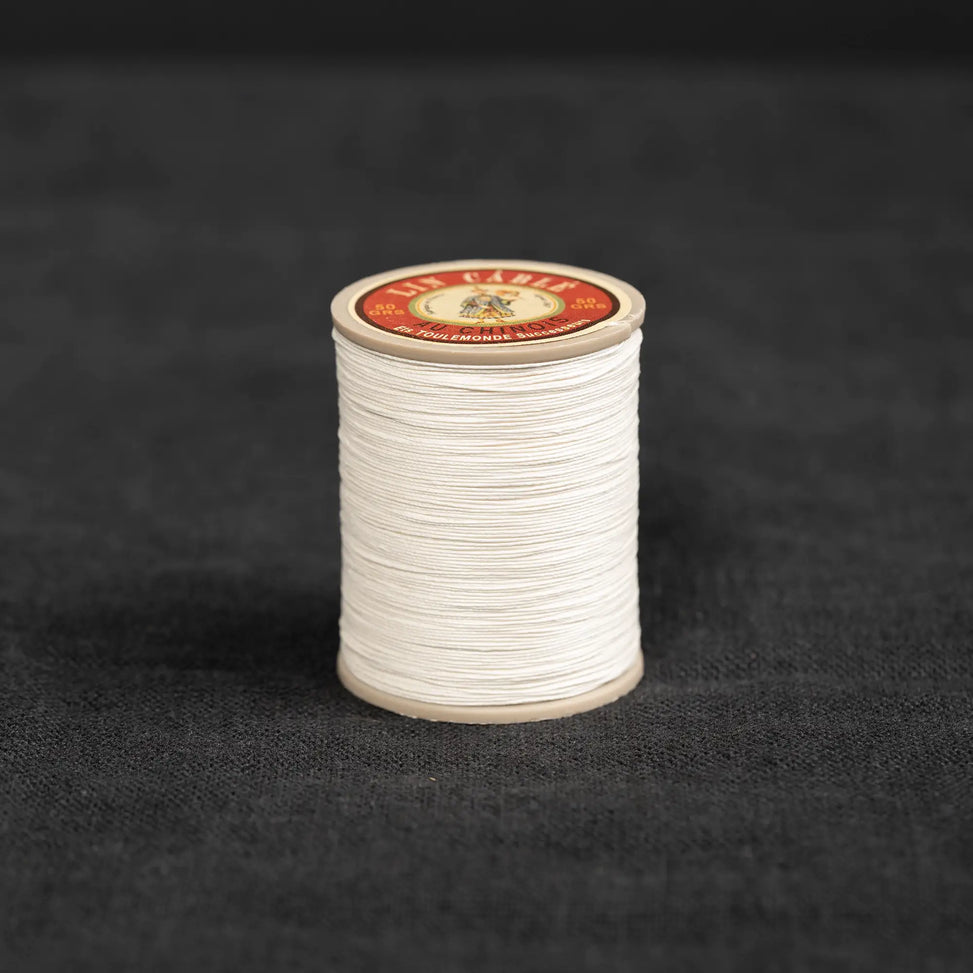 Fil Au Chinois #332 - 105 Natural (0.77mm) Waxed Linen Thread  "Lin Cable" Made in France