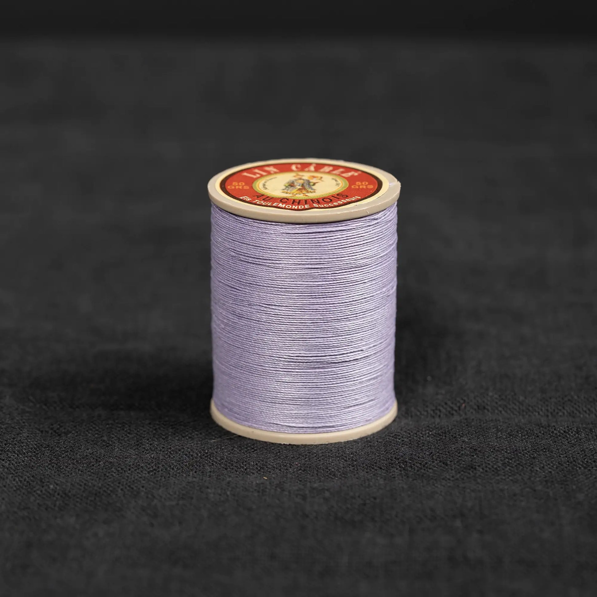 Fil Au Chinois #432 - 497 Mauve (0.63mm) Waxed Linen Thread  "Lin Cable" Made in France