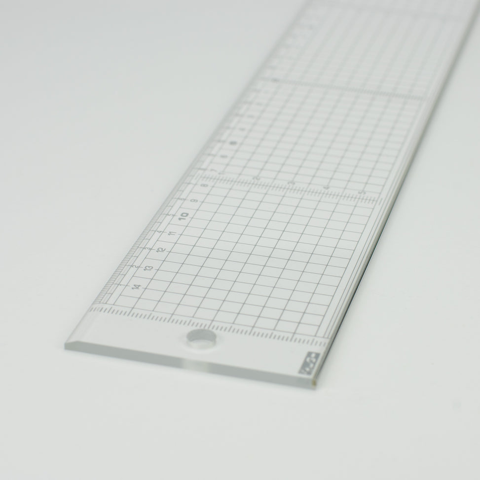 Japanese Transparent Measure Ruler with Metal